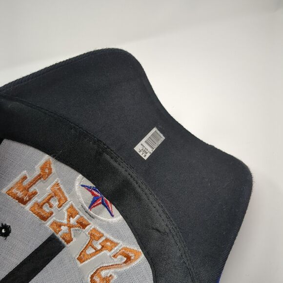 Texas Strapback Hat Black OS Adjustable Embroidered Patriotic Texas State Dallas - Picture 7 of 8